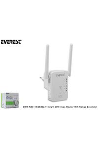 Everest Access Point Router Menzil Genişletici 2 Anten 300mbps Ewr-n501