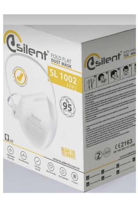 SİLENT MASKE 20'li Sl1002 Ffb Silent Katlanabilir Maske