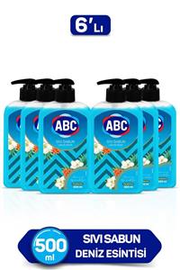 ABC Sıvı Sabun Deniz Esintisi 500 ml - 6'lı Set