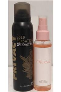 Privacy Gold Bay Deodorant 150 ml+Avon Cheris Vücut Sprey