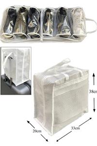 kampustrendy Ayakkabı Saklama Ve Taşıma Çantası (çizgili Model) Shoe Tote