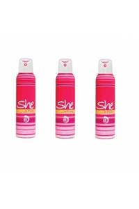 She Kadın Is Fun 150ml X 3 Deodorant Sprey