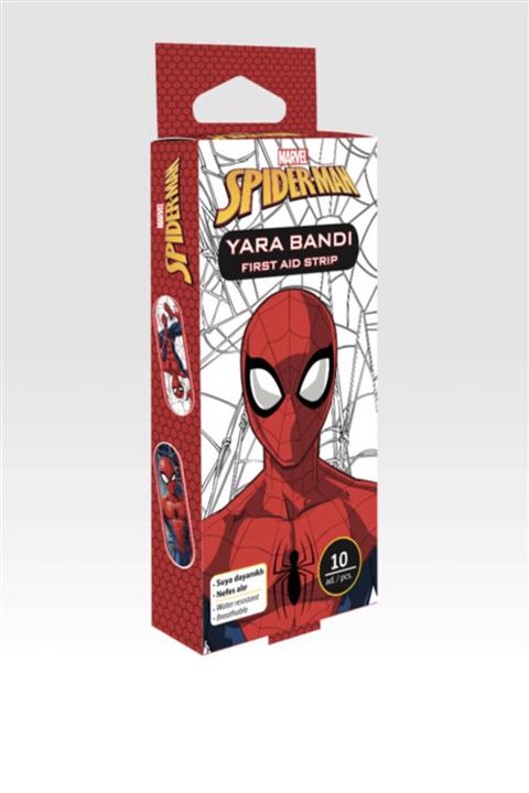 MARVEL Spiderman Baskılı Yara Bandı 10'lu