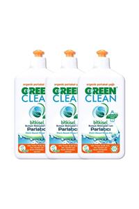 Green Clean Organik Portakal Yağlı Bitkisel Bulaşık Makinesi Parlatıcı 500 ml 3'lü