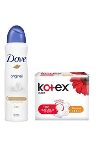 Dove Deodorant Original 150 ml + Kotex Normal