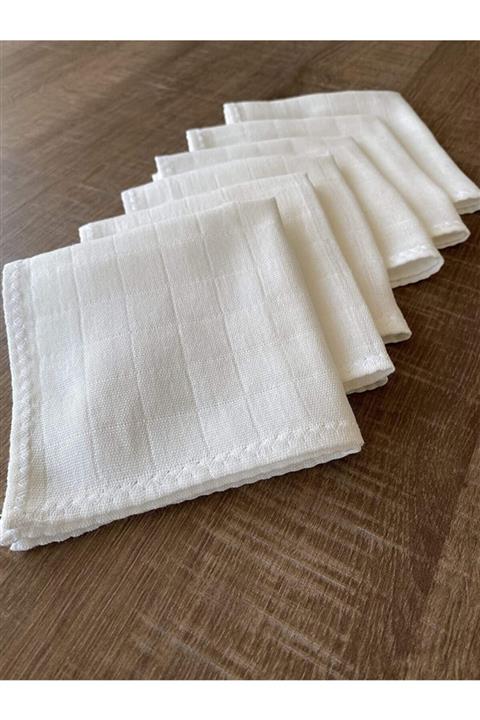 Sevgin Home Müslin Bez Bebek Ağız Silme Bezi 6'lı Set