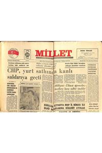 Gökçe Koleksiyon Millet Gazetesi 26 Şubat 1976 Ziya Gökalp Pulları Mart'ta Tedavüle Çıkıyor