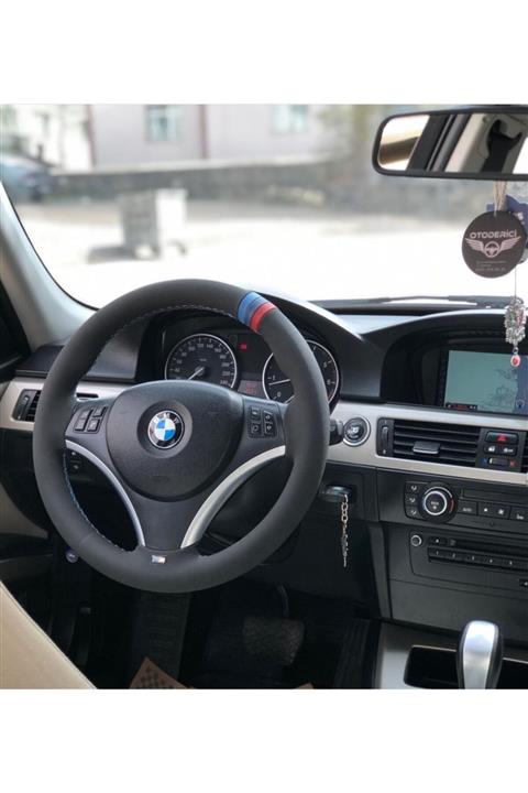 M&R OTO KILIF AKSESUAR Bmw 3.20i M Yüzük M Dikiş Alcantara Nubuk Deri Direksiyon Kılıfı