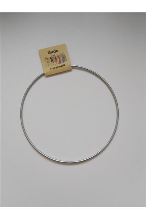 Enludo Metal Makrome Çember 21 Cm Galvanizli Kasnak Halka Düş Kapanı