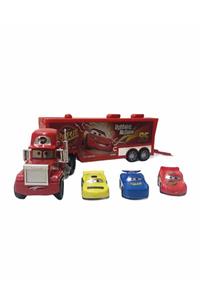 Can Ali Toys Cars Şimşek Mcqueen Büyük Boy 3 Araçlı Tır