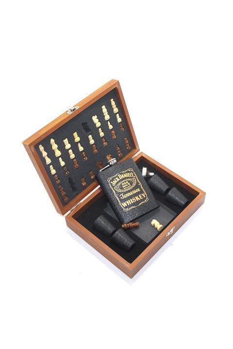 Hayalevi Consept Paslanmaz Çelik Satranç Setli Matara Seti