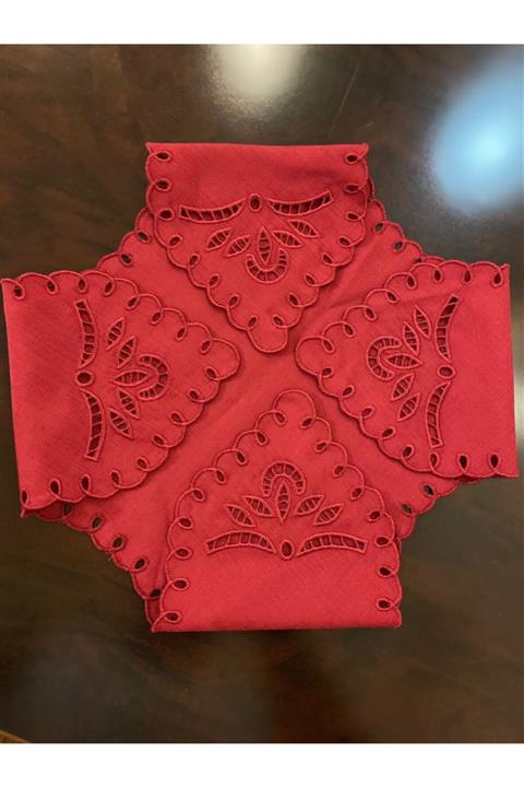 antika rahibe Keten Ekmek Sepeti Örtüsü