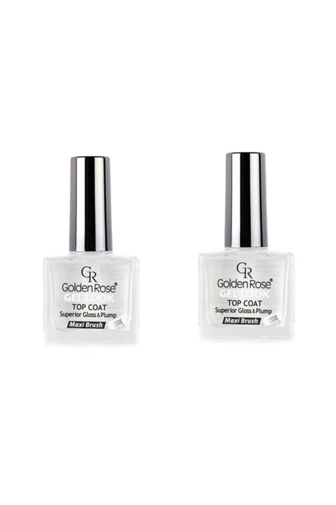 Golden Rose Gel Look Top Coat Superior Gloss & Plump Maxi Brush 10.5ml 2’li