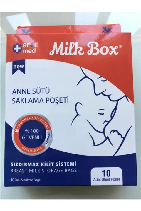 ARTİMED Milk Box Anne Sütü Saklama Poşeti 10' lu 200 ml