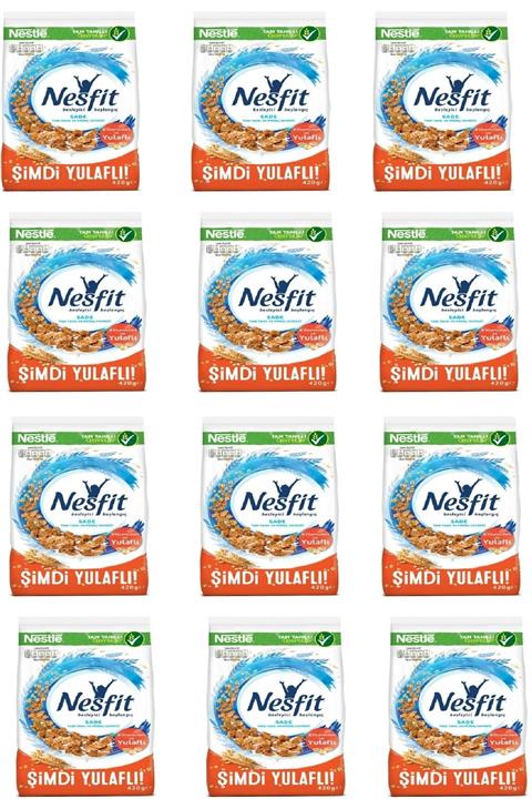 Nestle Nesfit Sade Tam Buğday ve Pirinç Gevreği x 12 Adet