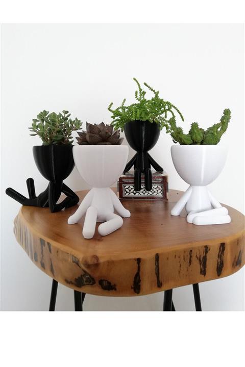 BCOVERART Evion 4 Adet Insansı Saksı