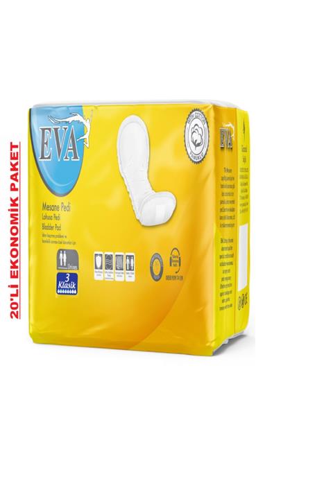 EVA Klasik Büyük Mesane Pedi 20 Adet