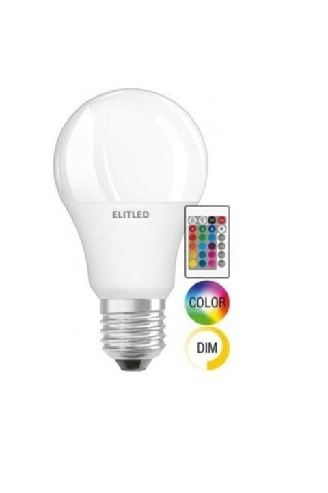 ELİTLED Renk Değiştiren - Led Ampul - 9w Rgb - Uzaktan Kumandalı Led Ampul Rgb_led