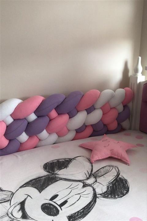 TRİSTCO 540 Cm 6'lı Örgü Korumalık 100x200 Montessori Yatak Koruyucu