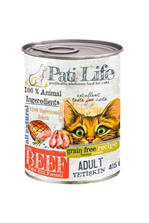 Pati Life Sığır Etli Kedi Konservesi 415 Gr X 24'lü Koli