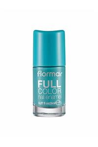 Flormar Full Color Nail Enamel Açık Turkuaz Yoğun Pigmentli  Oje