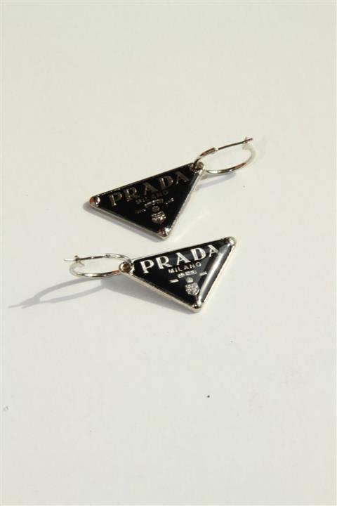 HEVI'S S Kadın Marka Küpe Siyah