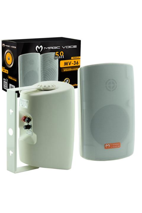 Angel Of Life Magıcvoıce Mv-36 11 Cm 50 W Beyaz Sütun Hop 2li Takım Trafolu