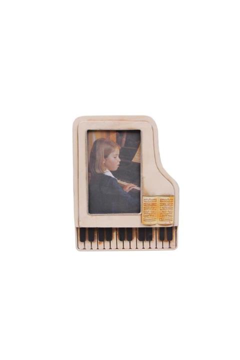 Berrinstore Dekoratif Metal Çerçeve Piyano Temalı Dekoratif Ev Ofis Hediyelik