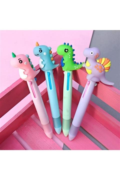 Taros Sevimli Dinozor 3 Renk Tükenmez Kalem