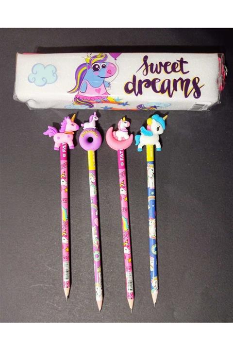 Pippa Unicorn Başlıklı Kurşun Kalem Ve Kalem Kutusu Set