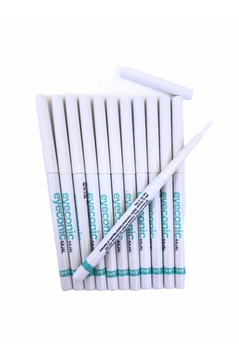 AİLY COSMETİCS EyeconicAsansörlü, Beyaz Göz Kalemi Serisi  12'li,