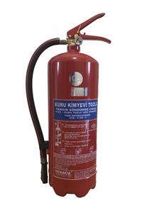 Gürbüz 6 Kg Abc Yangin Söndürme Tüpü+abc Tozlu+tse Belgeli+4 Yıl Garantili Ve Etiketli+askı Aparatı Hediye