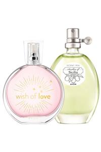 AVON Wish Of Love Edt 50 ml Kadın Parfüm + Sunshine Of Sicilia Edt 30 ml Kadın Parfüm Seti 8681298708674