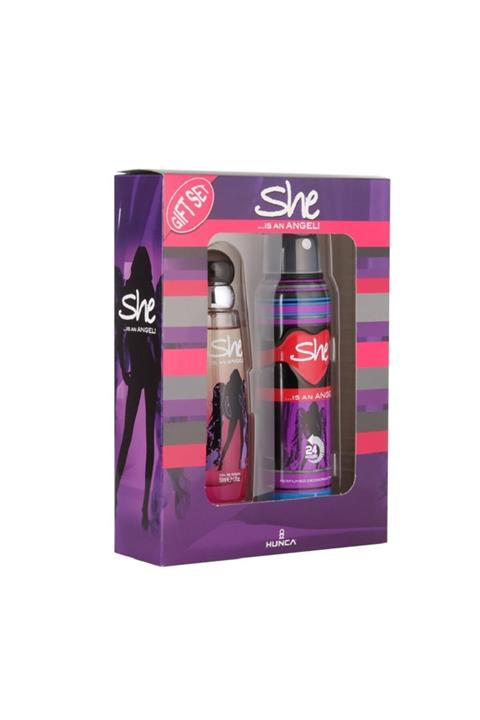 She Is An Angel Edt 50 ml Kadın Parfüm Seti KZMTK0342