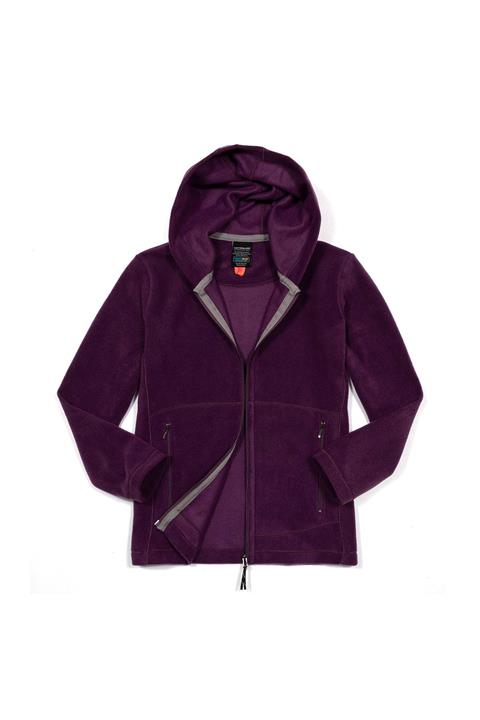 Cottonland Ruby Kadın Rahat Kesim Polar Fleece Ceket Mor