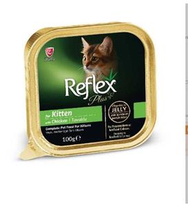 Reflex Plus Jöle içinde Kitten Tavuklu Yavru Kedi Konservesi 100 gr