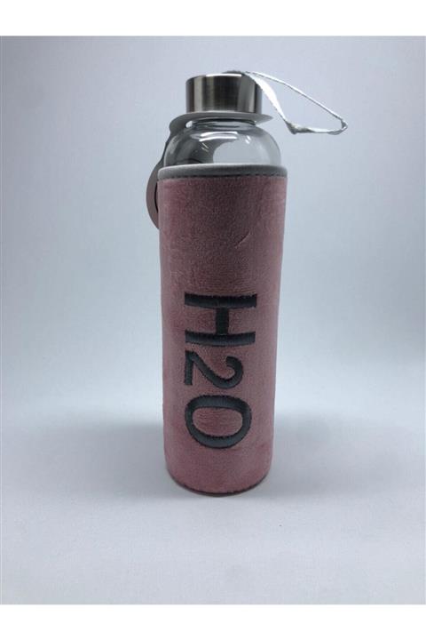 Tohana Peluş Kılıflı Cam Matara 600 ml