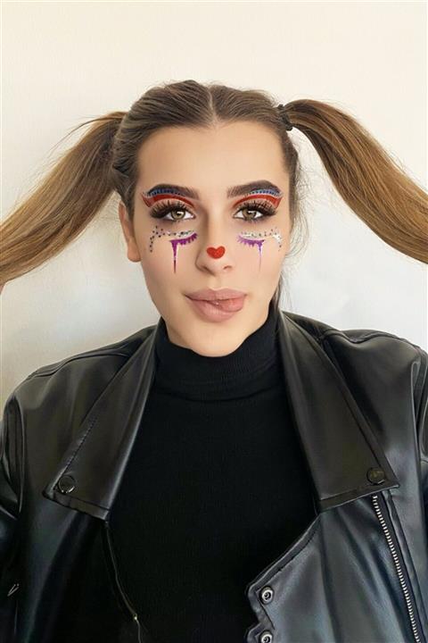 TAKIŞTIR Yapışkanlı Yüz Stickeri Dövme Tattoo