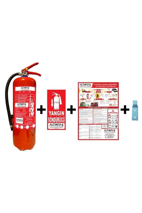 ALTINTAŞ YANGIN VE GÜVENLİK SİSTEMLERİ Yangın Söndürücü Kurukimyevi Lehva 6 kg