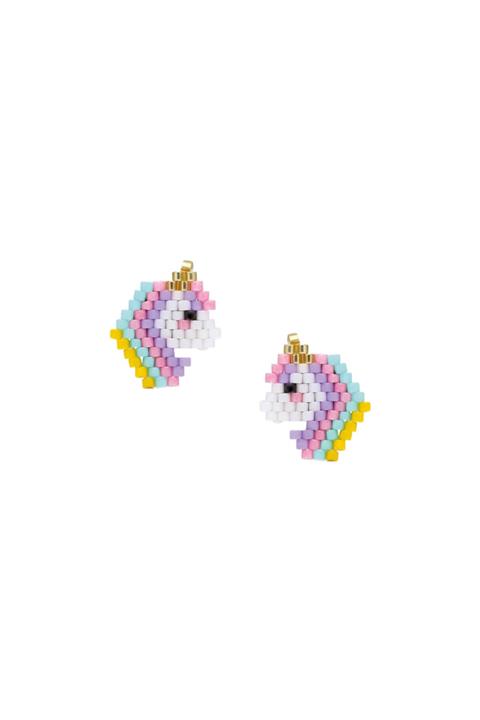 Tres Jolie Lollie Kız Çocuk Klips Küpe Unicorn - Deliksiz Kulak