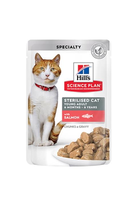Hills Science Plan Hills Kısırlaştırılmış Somonlu Kedi Maması 85 Gr