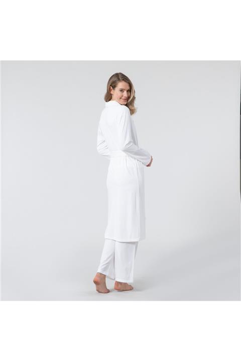 Chakra Cosette Sabahlık Beyaz