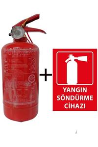 Valentino 2kg Yangın Tüpü Ve Yangın Tüpü Levhası 2li Set