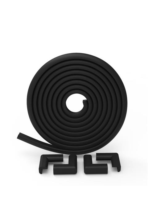 AGUBUGU BABY - 2 Metre Kenar + 4 Adet Köşe 8mm - Siyah