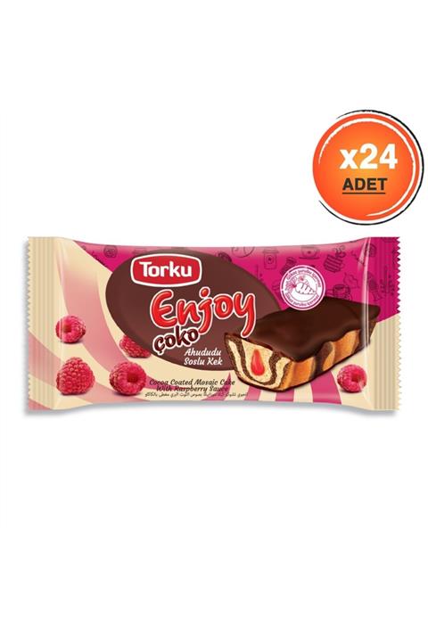 Torku Enjoy Çoko Ahududu Soslu Kek 55 Gr X24