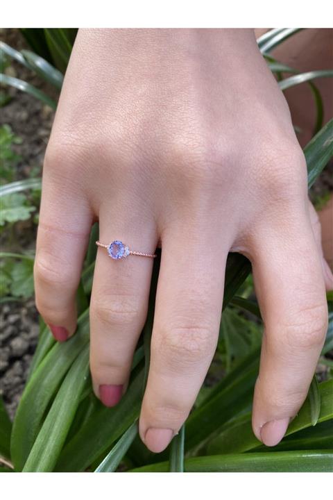 EGE PIRLANTA Vintage Blue Safir 0.45 Karat Pırlanta