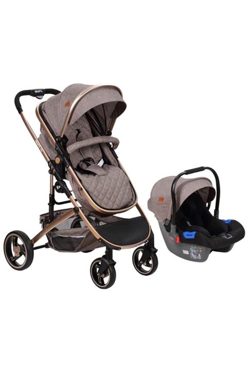 Kraft Pu Travel Sistem Bebek Arabası - Gold