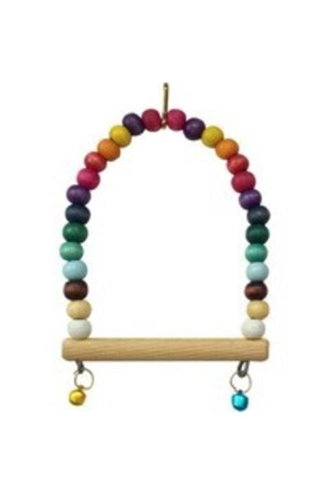 ZioO Karışık Boncuklu Ahşap Salıncak