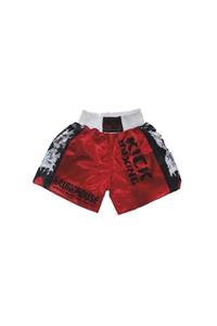 RAUNDHOUSE Unisex Kırmızı Dijital Baskılı Kick Boks Şortu