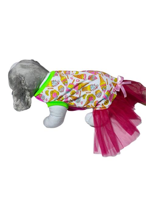 AC Pet Tekstil Kedi Ve Küçük Irk Köpek Için Uygun Tül Etekli Kıyafet. Xxl Beden.
